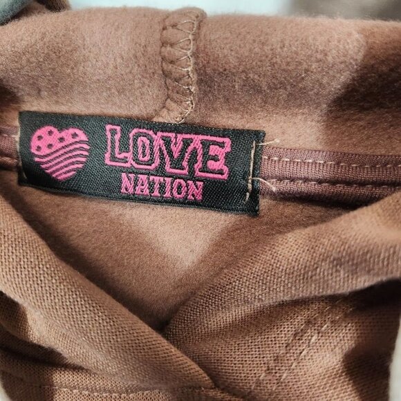 NWT LOVE NATION Pullover Hoodie In Brown Size XL - Picture 6 of 7